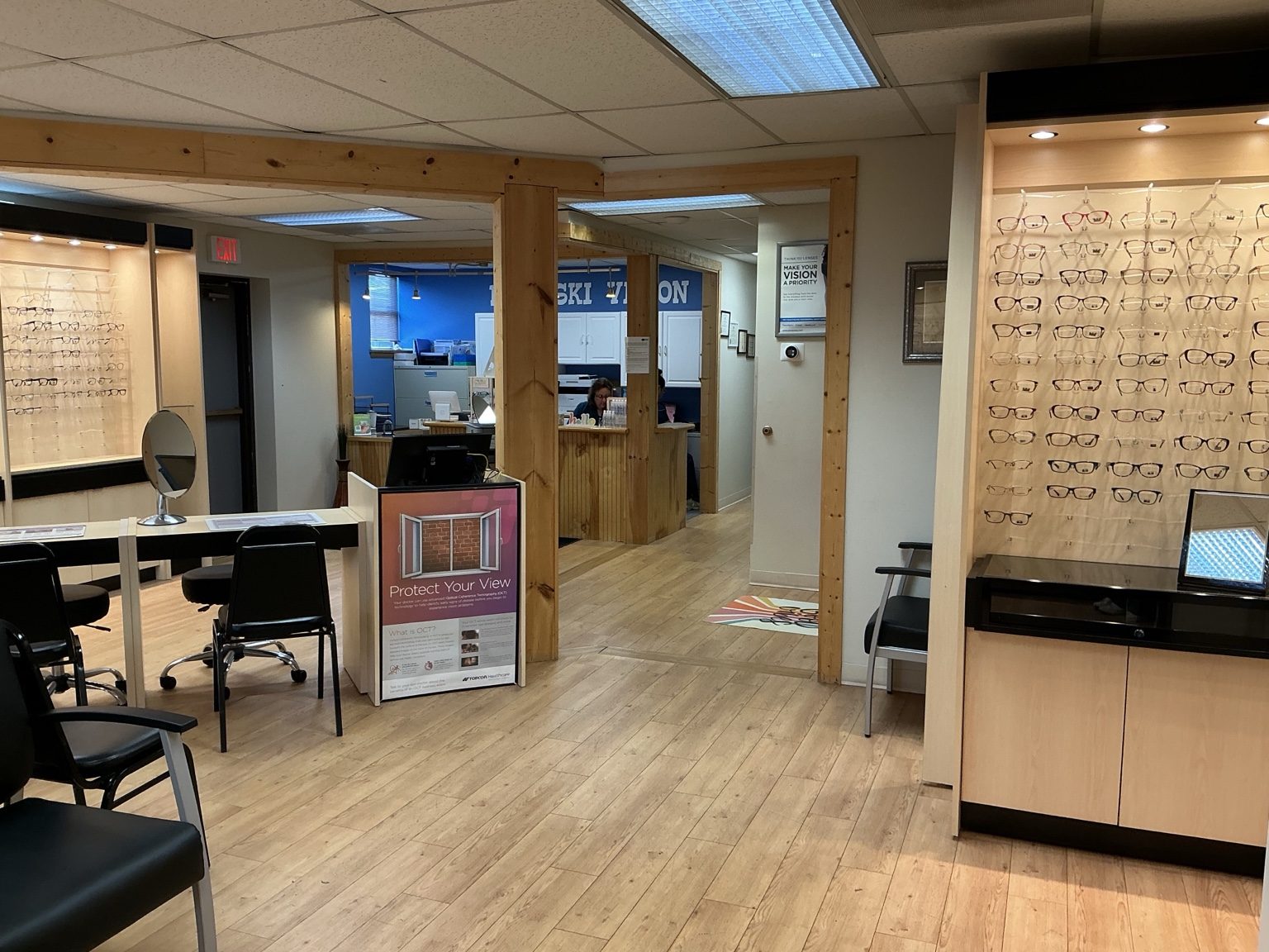 Balitski Vision front desk and patient area